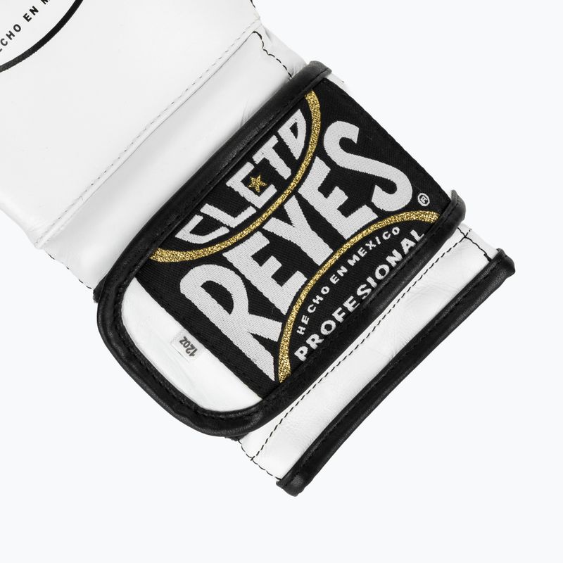 Mănuși de box Cleto Reyes Velcro Sparring white/black 5
