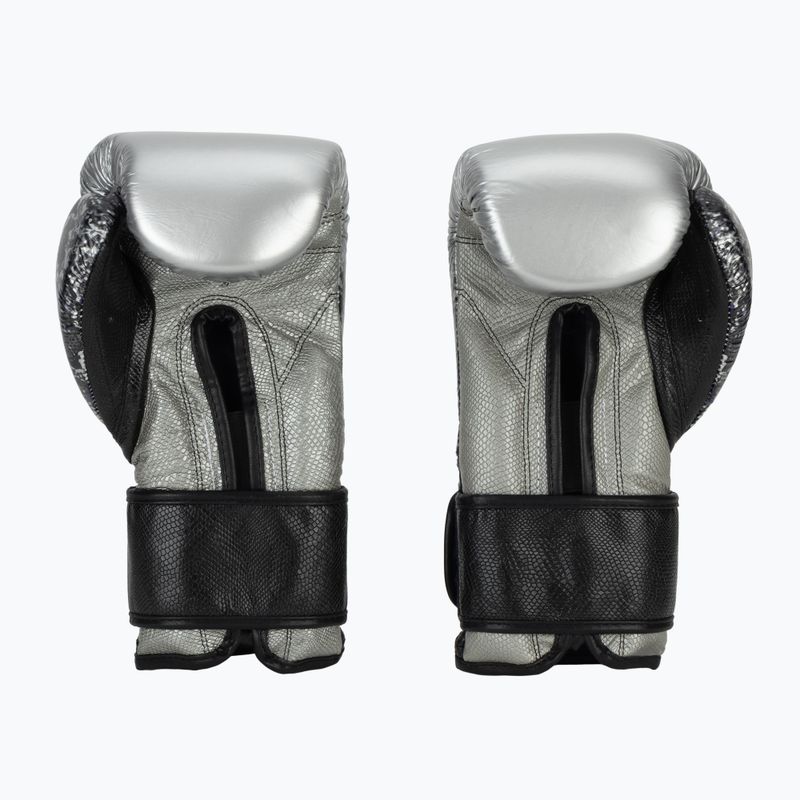Mănuși de box Cleto Reyes Velcro Sparring silver/black 3