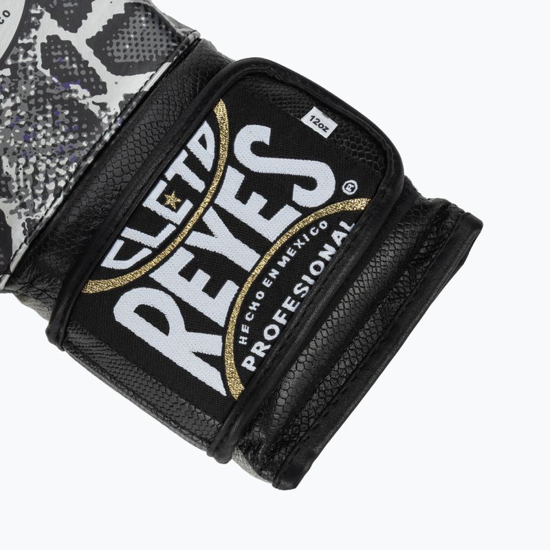 Mănuși de box Cleto Reyes Velcro Sparring silver/black 6