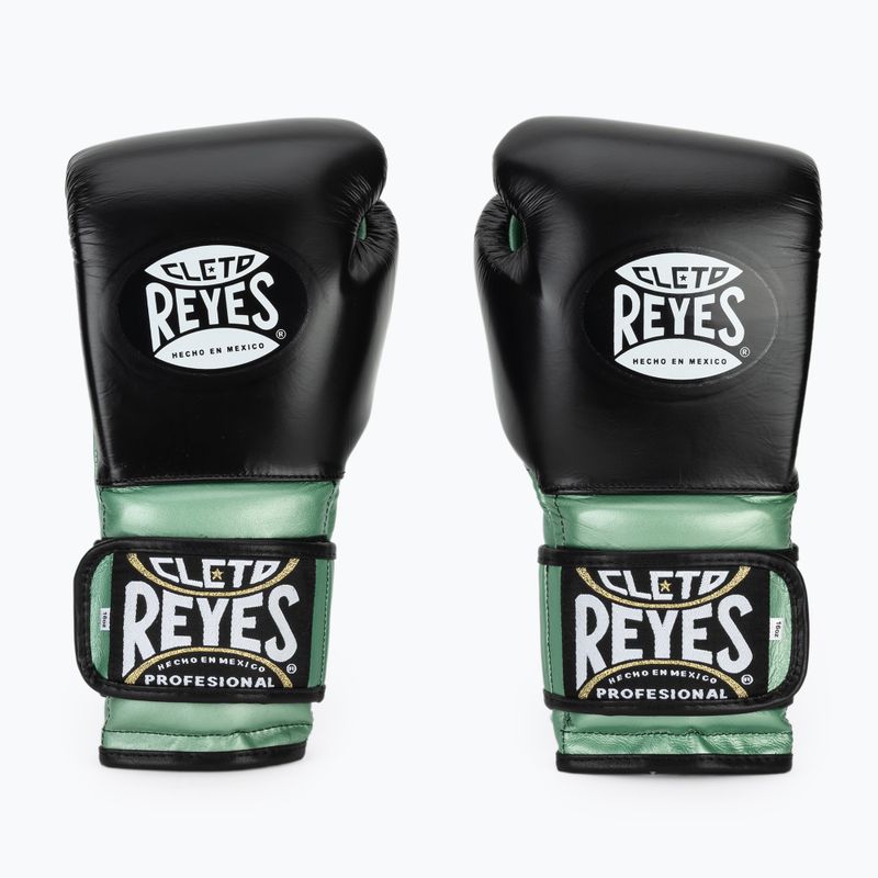Mănuși de box Cleto Reyes Boxing Gloves With Hook green metallic / black 2