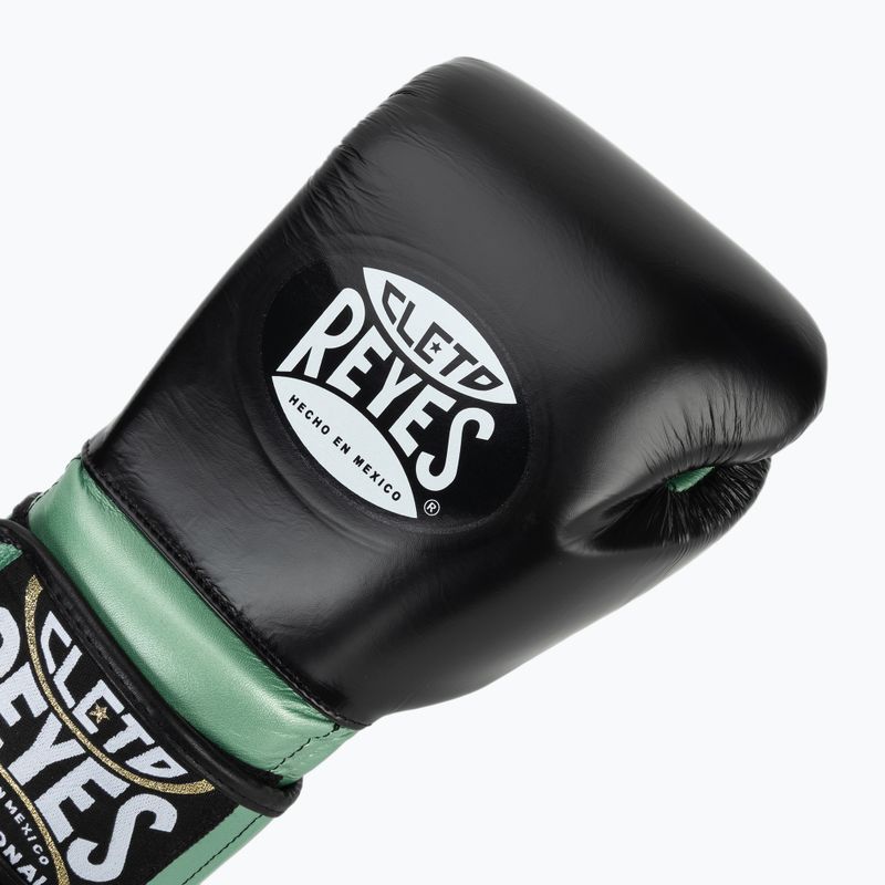 Mănuși de box Cleto Reyes Boxing Gloves With Hook green metallic / black 5