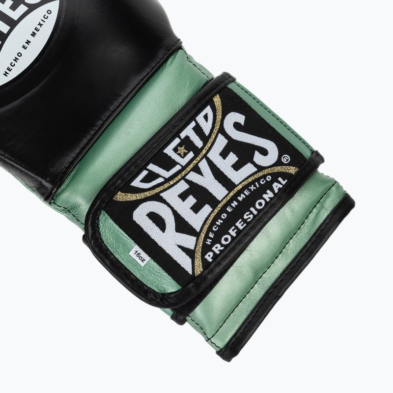 Mănuși de box Cleto Reyes Boxing Gloves With Hook green metallic / black 6