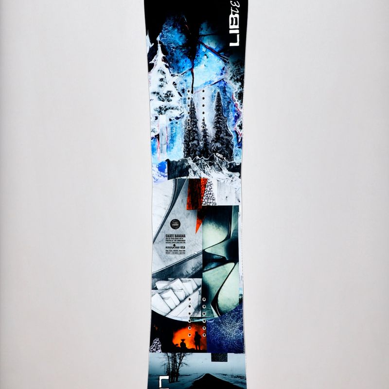 Snowboard Lib Tech Skate Banana, negru și alb, 21SN024 7