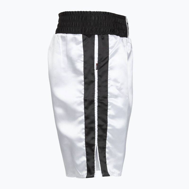 Pantaloni scurți de box pentru bărbați Cleto Reyes Satin Boxing white/black 4