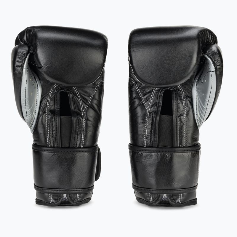 Mănuși de box Cleto Reyes Velcro Sparring black/silver 3