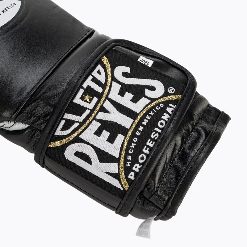 Mănuși de box Cleto Reyes Velcro Sparring black/silver 6