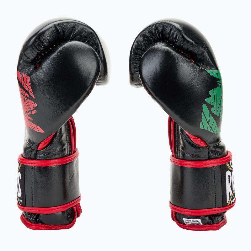 Mănuși de box Cleto Reyes Velcro Sparring black/red/white green red 4