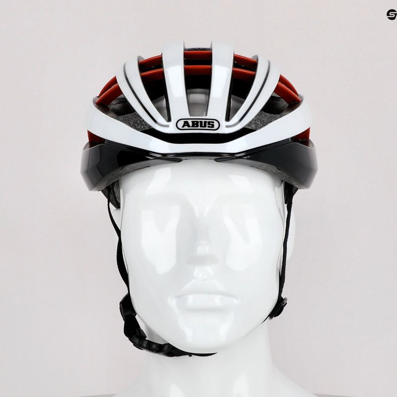Cască de bicicletă ABUS Aventor roșu aprins 77627 9