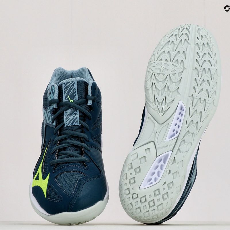 Pantofi de volei pentru bărbați Mizuno Thunder Blade 3 Mid albastru V1GA217538 11