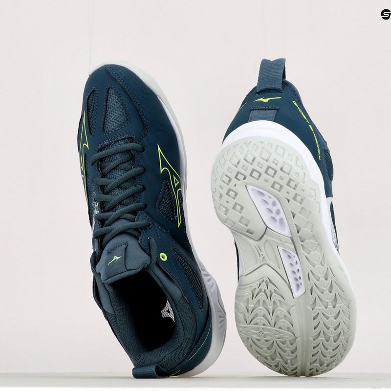 Pantofi de handbal bărbați Mizuno Ghost Shadow verde X1GA218038_39.0/6.0 13