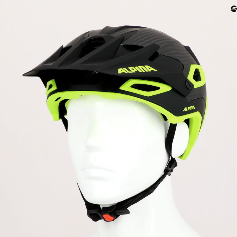 Cască de bicicletă Alpina Rootage black neon/yellow 9