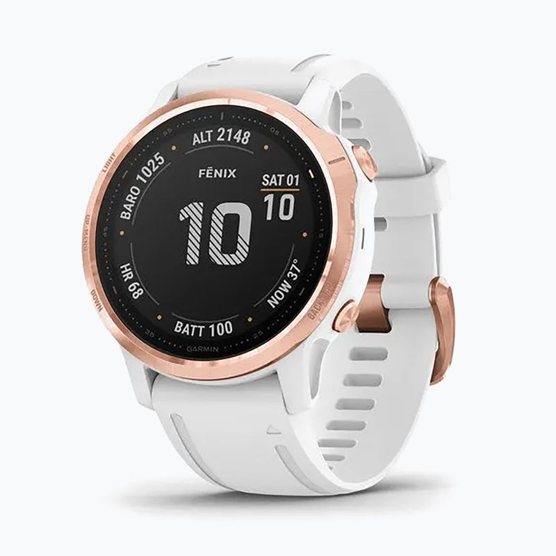 Ceas sport Garmin Fenix 6S PRO, alb, 010-02159-11