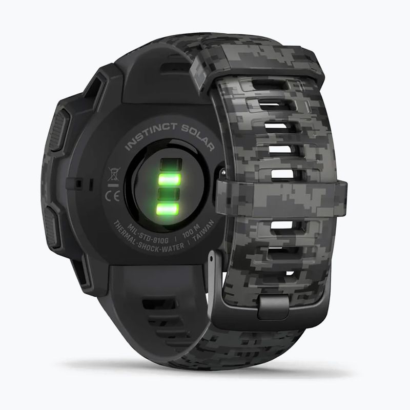 Ceas sport Garmin Instinct Solar Camo Edition, negru, 010-02293-05 6