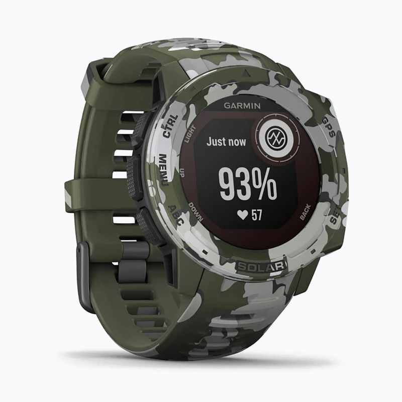 Ceas sport Garmin Instinct Solar Camo Edition, verde, 010-02293-06 3