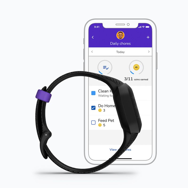 Brățară inteligentă pentru copii Garmin Vivofit Jr 3 Marvel Black Panther black 6