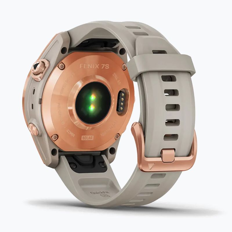 Ceas sport Garmin Fenix 7S Solar Hrm Elevate Ox auriu 010-02539-11 6