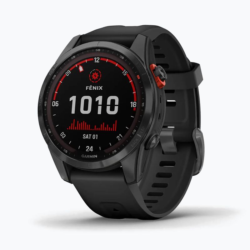 Ceas sport Garmin Fenix 7S Solar Hrm Elevate Ox gri 010-02539-13