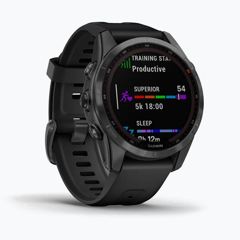 Ceas sport Garmin Fenix 7S Solar Hrm Elevate Ox gri 010-02539-13 3