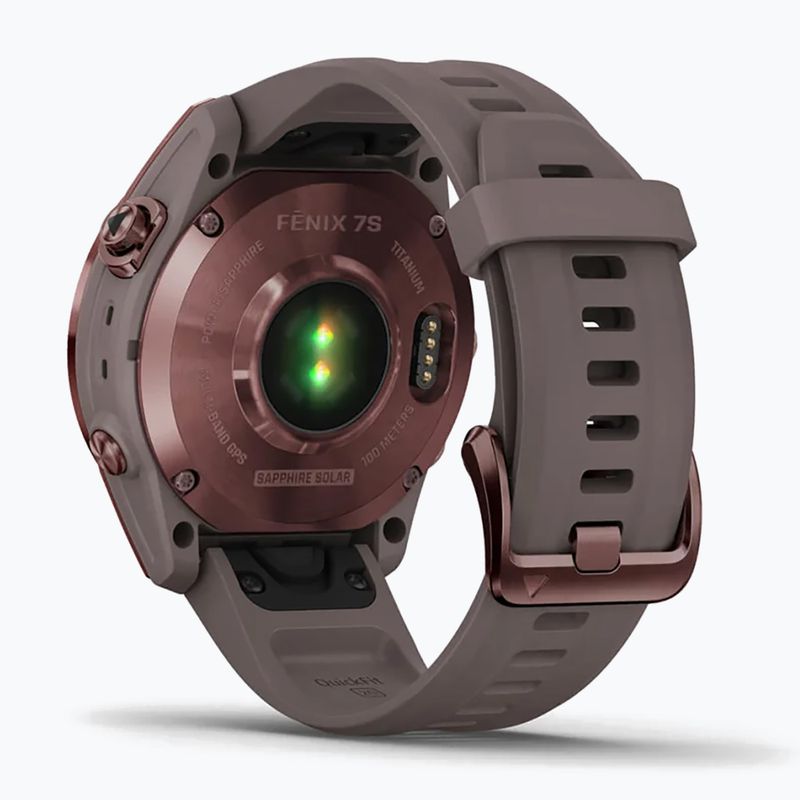 Ceas sport Garmin Fenix 7S Sapphire Solar Hrm Elevate Ox maro 010-02539-29 6