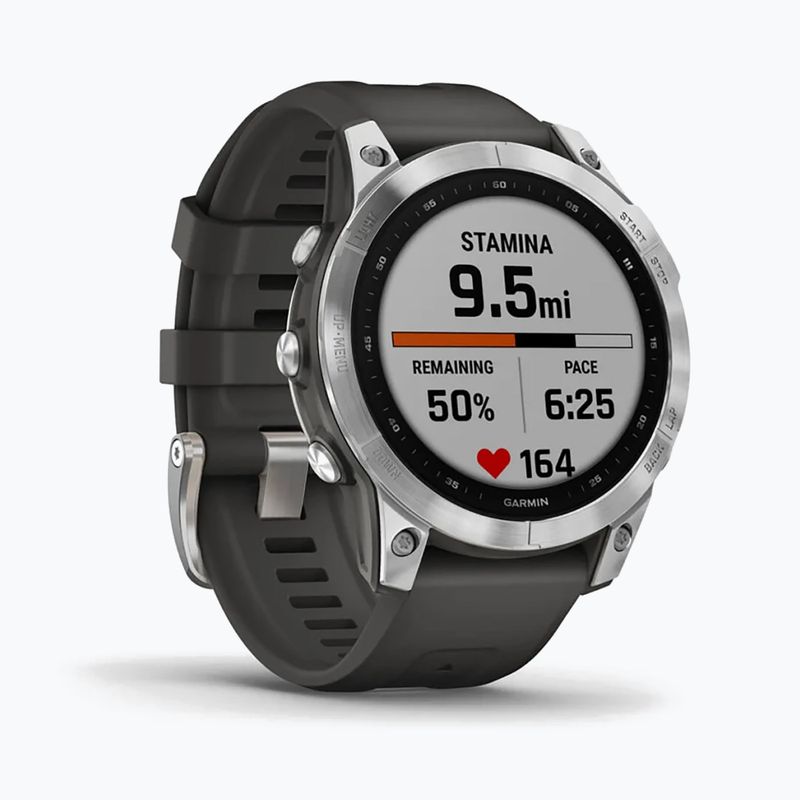 Ceas sport Garmin Fenix 7 Hrm Elevate Ox argintiu 010-02540-01 3