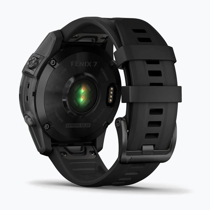 Ceas sport Garmin Fenix 7 Sapphire Solar Hrm Elevate Ox negru 010-02540-35 6