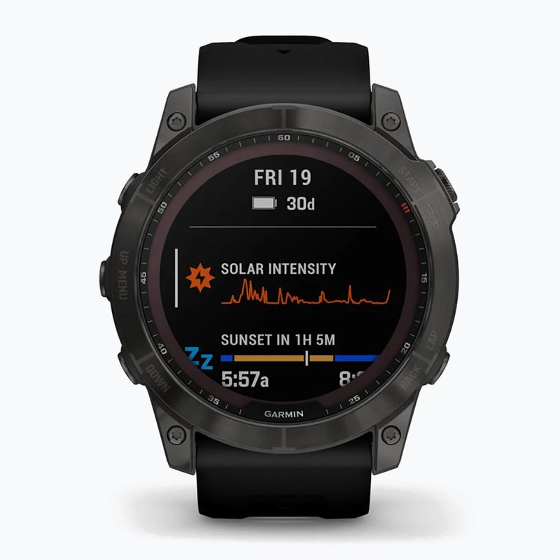 Ceas sport Garmin Fenix 7X Sapphire Solar Hrm Elevate Ox negru 010-02541-11 2