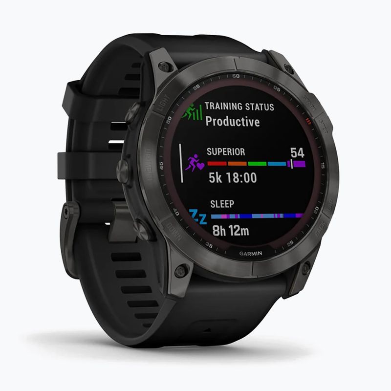 Ceas sport Garmin Fenix 7X Sapphire Solar Hrm Elevate Ox negru 010-02541-11 3