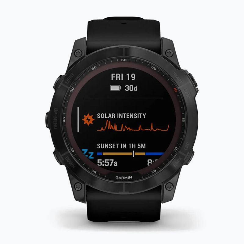 Ceas sport Garmin Fenix 7X Sapphire Solar Hrm Elevate Ox negru 010-02541-23 2