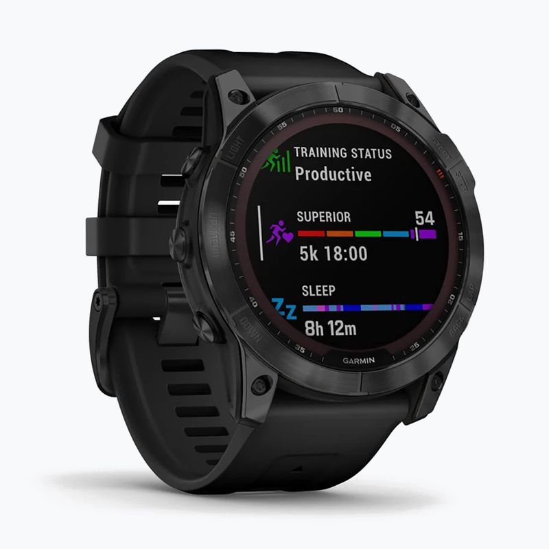 Ceas sport Garmin Fenix 7X Sapphire Solar Hrm Elevate Ox negru 010-02541-23 3
