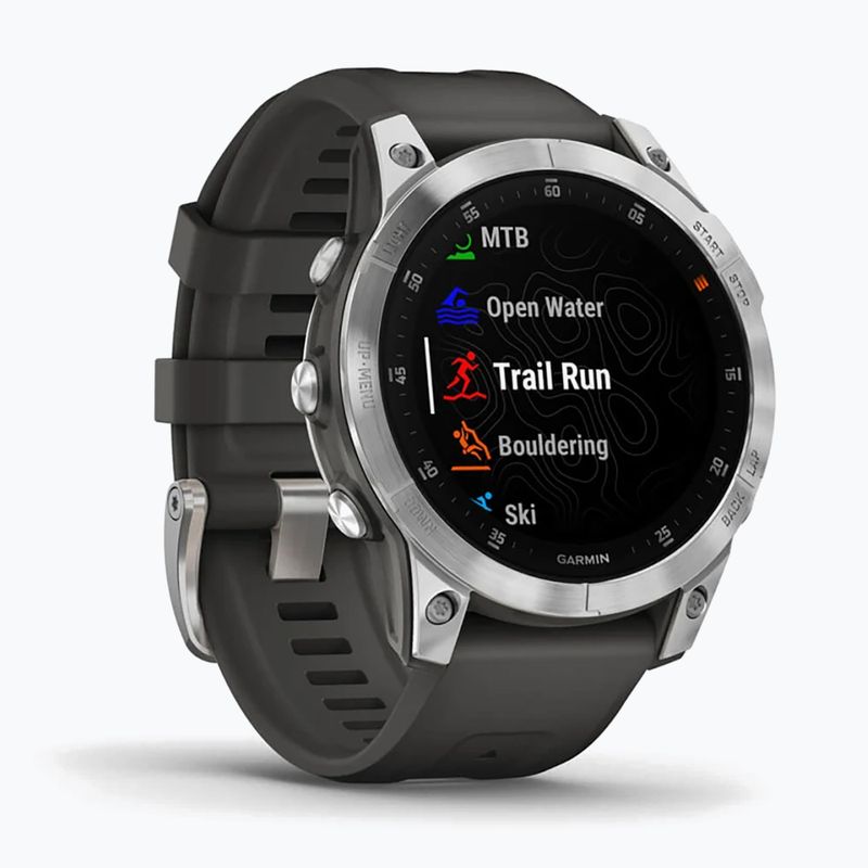 Ceas sport Garmin Epix 2 Hrm Elevate Ox argintiu 010-02582-01 3