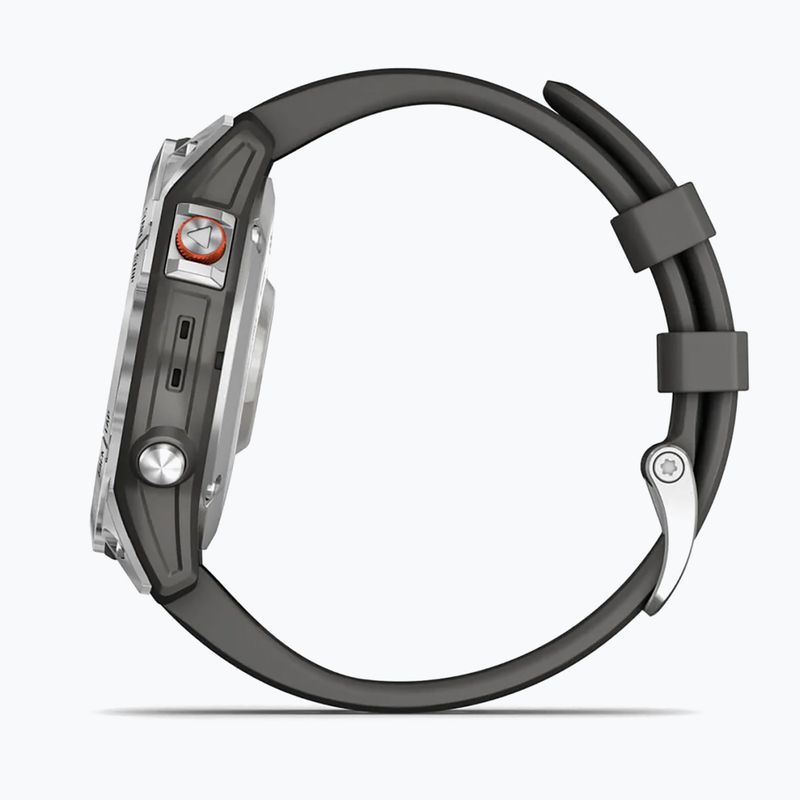 Ceas sport Garmin Epix 2 Hrm Elevate Ox argintiu 010-02582-01 5