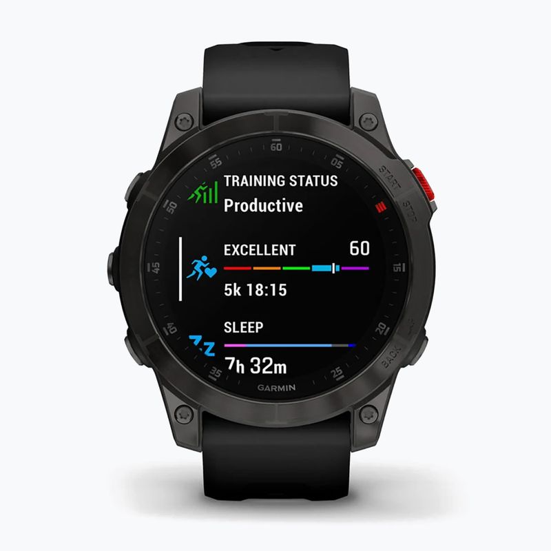 Ceas sport Garmin Epix 2 Sapphire HRM Elevate Ox negru 010-02582-11 2