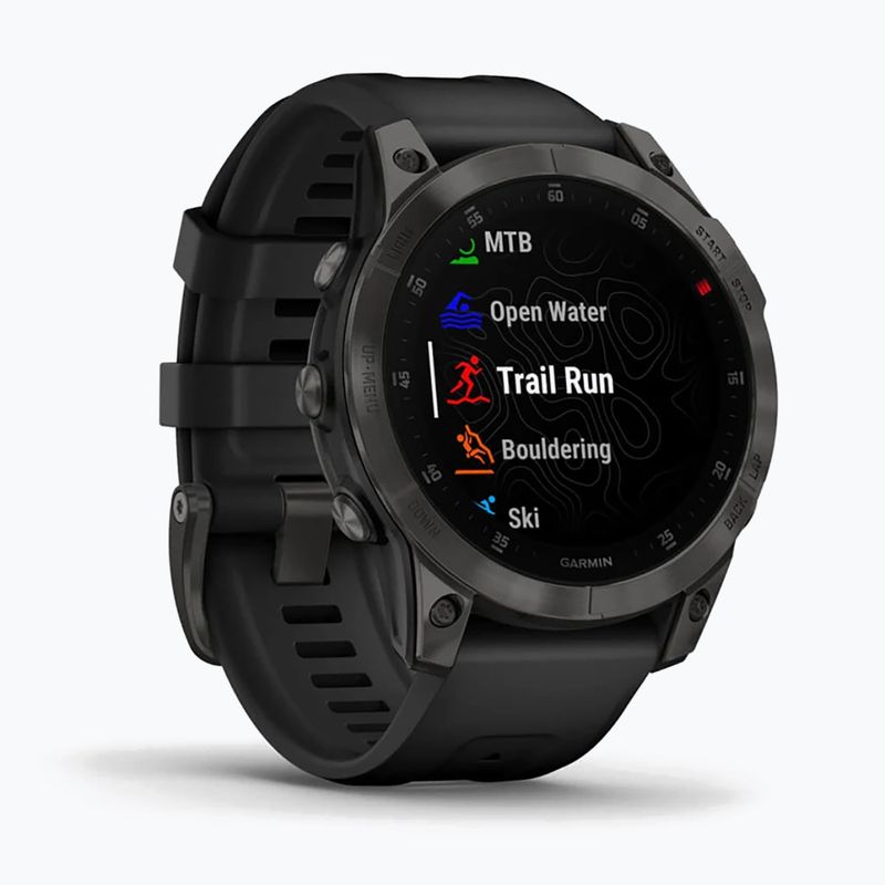 Ceas sport Garmin Epix 2 Sapphire HRM Elevate Ox negru 010-02582-11 3