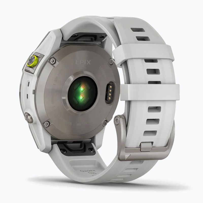 Ceas sport Garmin Epix 2 Sapphire HRM Elevate Ox alb 010-02582-21 6