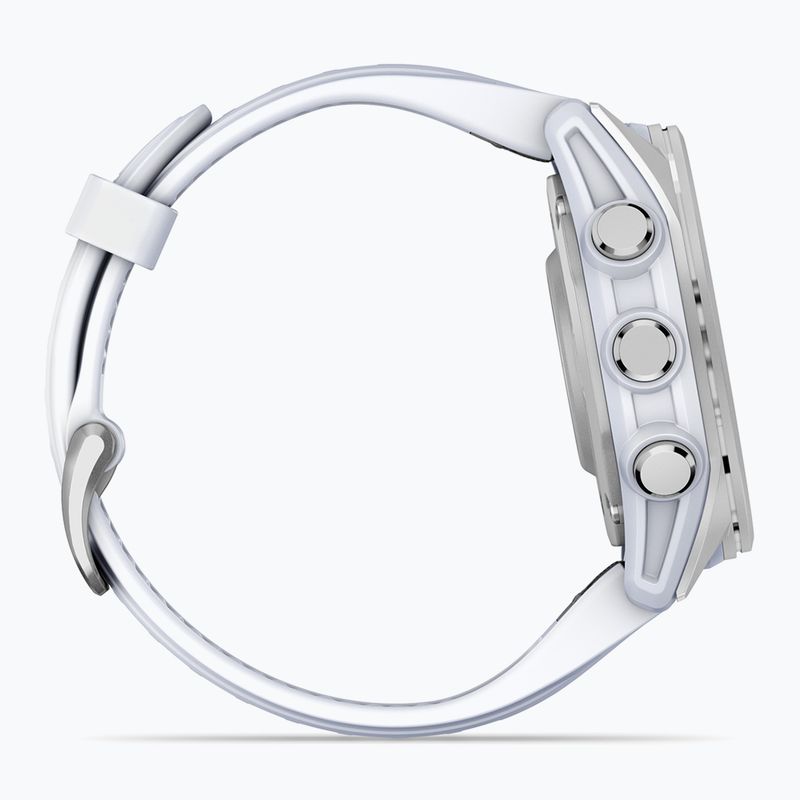 Ceas Garmin Fenix 8 43 mm Amoled silver/white stone 6