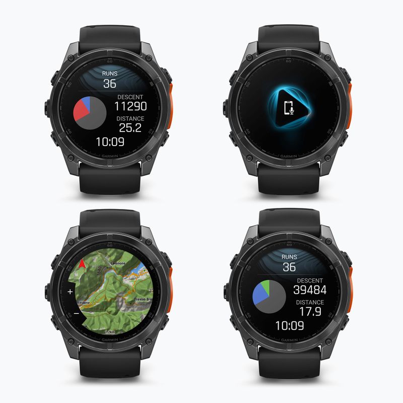 Ceas Garmin Fenix 8 51 mm AMOLED slate gray/black 9