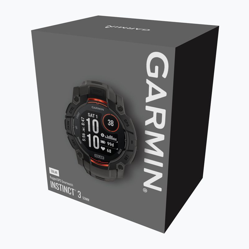 Ceas Garmin Instinct 3 Solar 50 mm black/charcoal 5