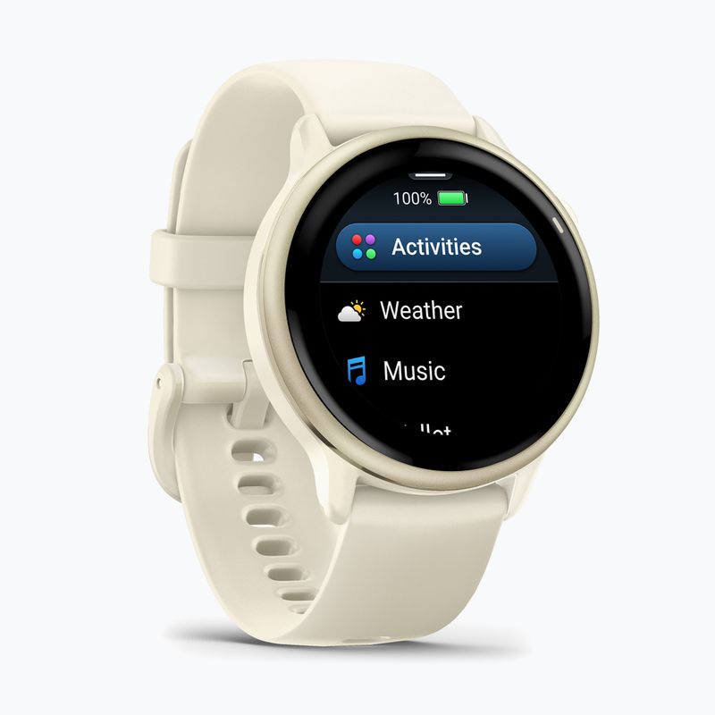 Ceas Garmin Vivoactive 6 lunar gold/bone 2