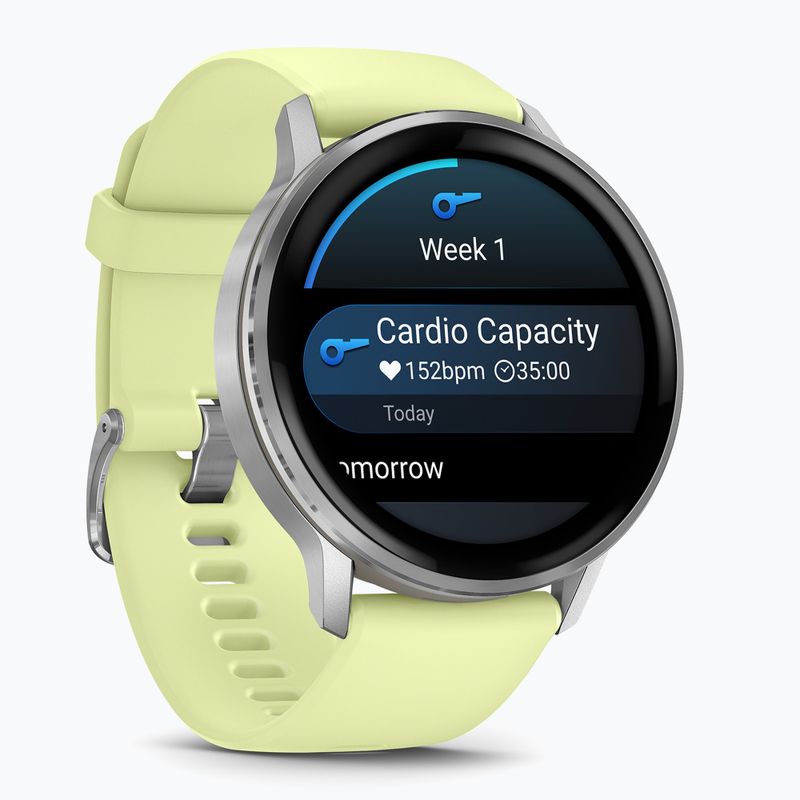 Ceas Garmin Venu 4 45 mm silver/citron 2