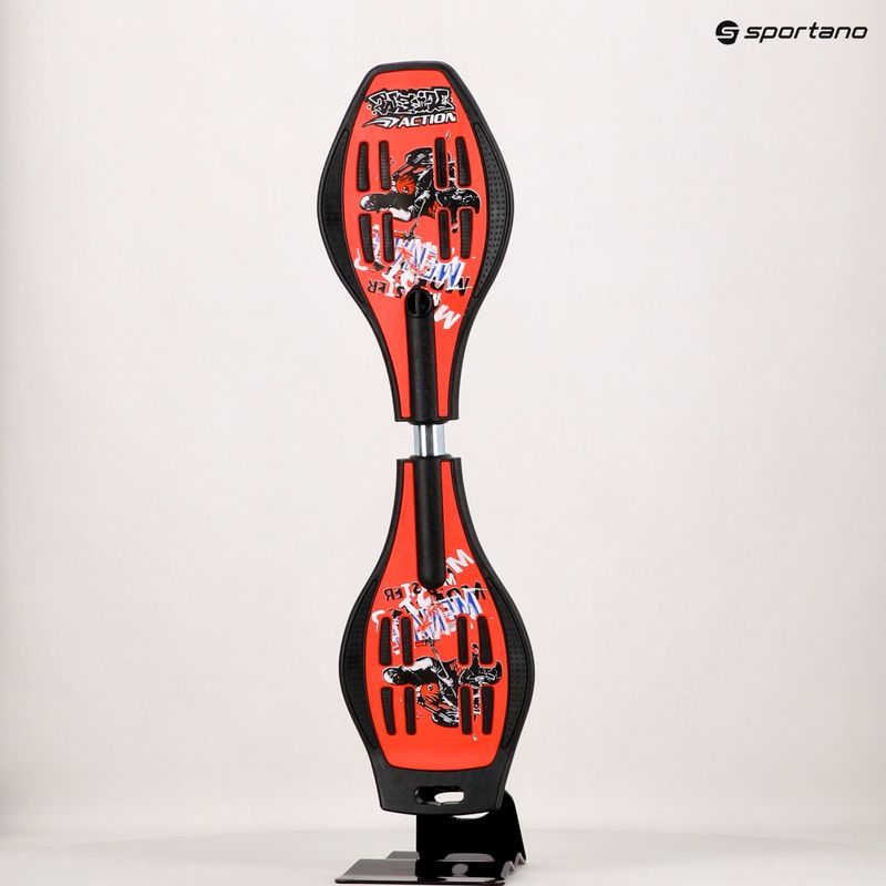 Waveboard mecanică roșu PW-501 9