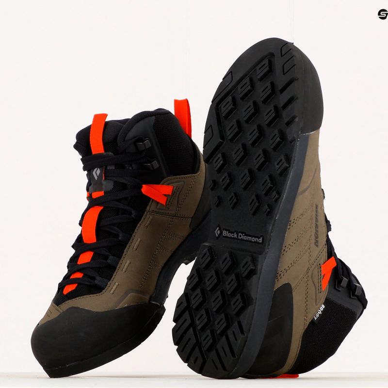 Pantofi de abordare pentru bărbați Black Diamond Mission LT Mid WP maro BD58002693730751 13