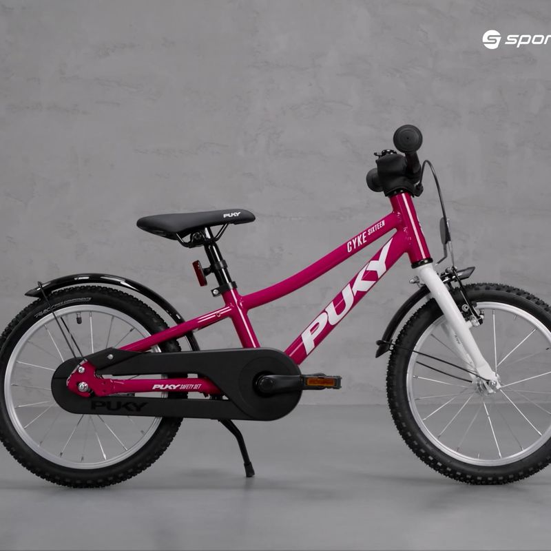 Puky CYKE 16-1 Alu biciclete pentru copii roz și alb 4402 9