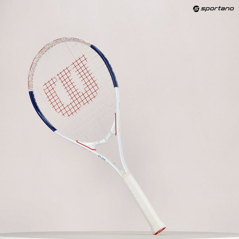 Rachetă de tenis Wilson Roland Garros Elite albă și albastră WR086110U 11