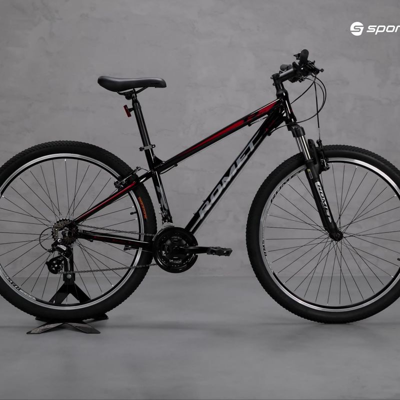 Bicicleta de munte Romet Rambler 9.0 LTD negru/roșu 15