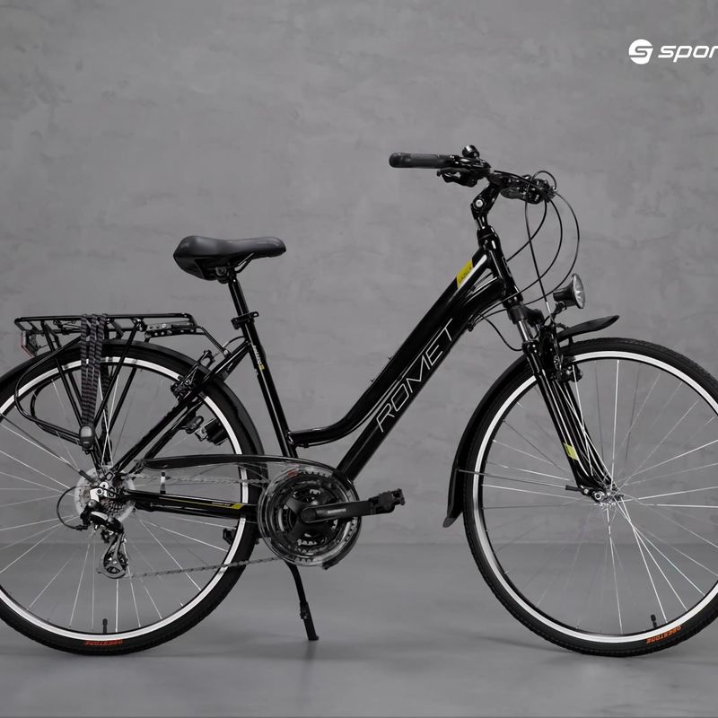 Bicicleta de trekking pentru femei Romet Gazela negru/galben R22A-TRE-28-19-P-468 15