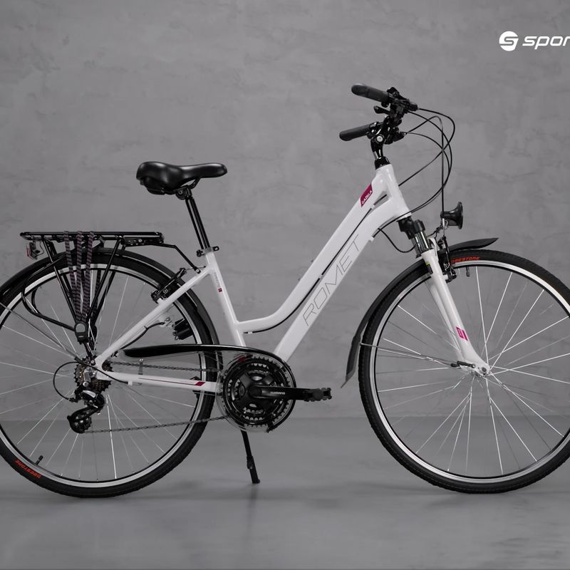 Bicicleta de trekking pentru femei Romet Gazela alb-violet R23A-TRE-28-17-2866A 15