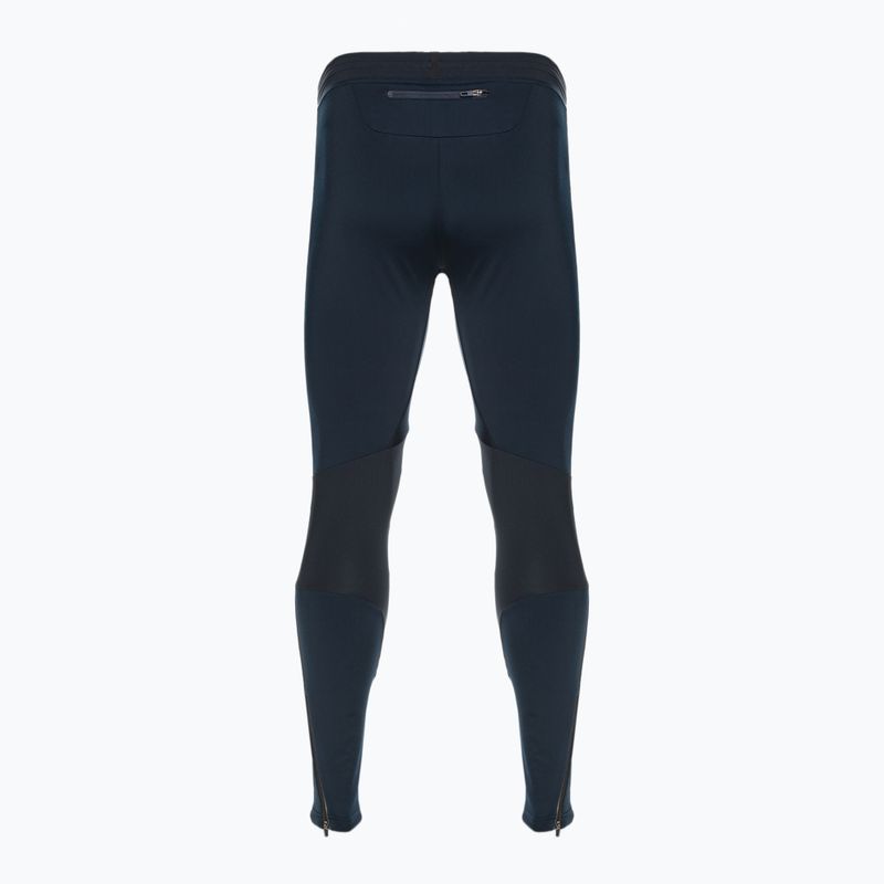 Pantaloni de schi fond pentru bărbați ODLO Langnes Langnes alb și albastru marin 622692 2