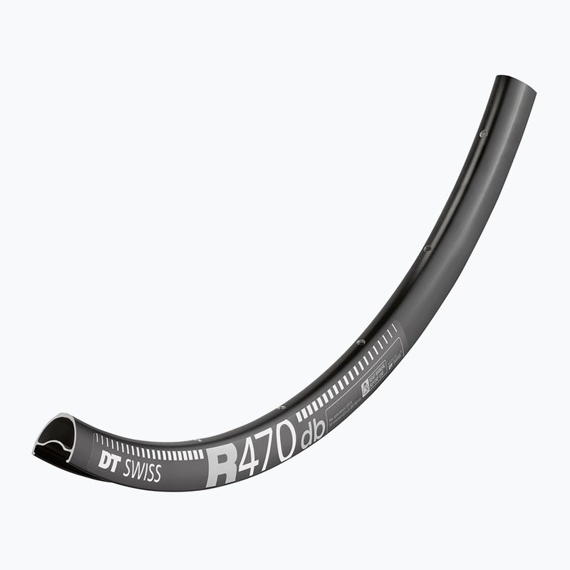 Jantă de bicicletă DT Swiss R 470 700C 23 MM DB VI 32 black