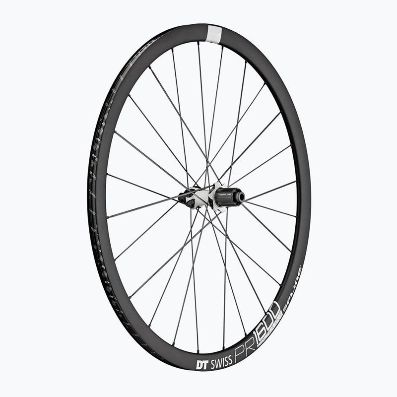 DT Swiss PR 1600 SP 700C CL 32 12/142 ASF11 roata de bicicletă spate din aluminiu negru WPR1600NIDMSA04452 5