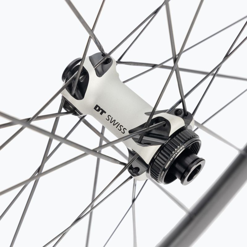 DT Swiss PR 1600 SP 700C CL 32 12/100 alu roată de bicicletă față neagră WPR1600AIDXSA04450 2